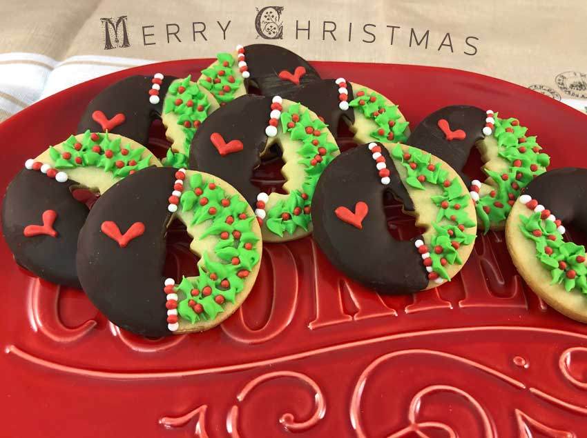 Christmas Wreath Cookies