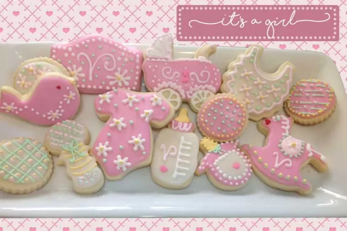 Baby Girl cookies