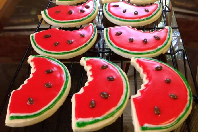 Watermelon Cookies