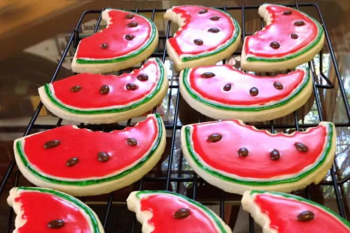 Watermelon Cookies