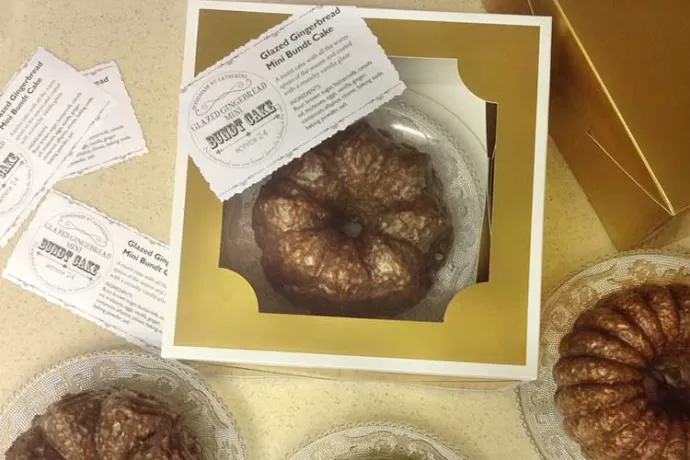 Gingerbread Bundt Cake in a box