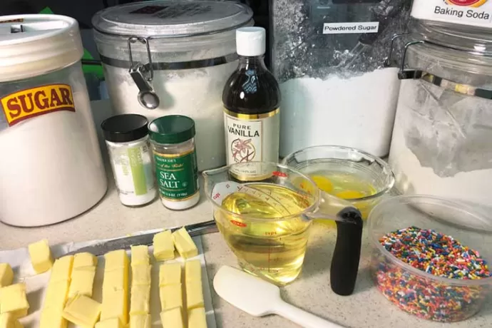 Amish Sugar Cookies ingredients