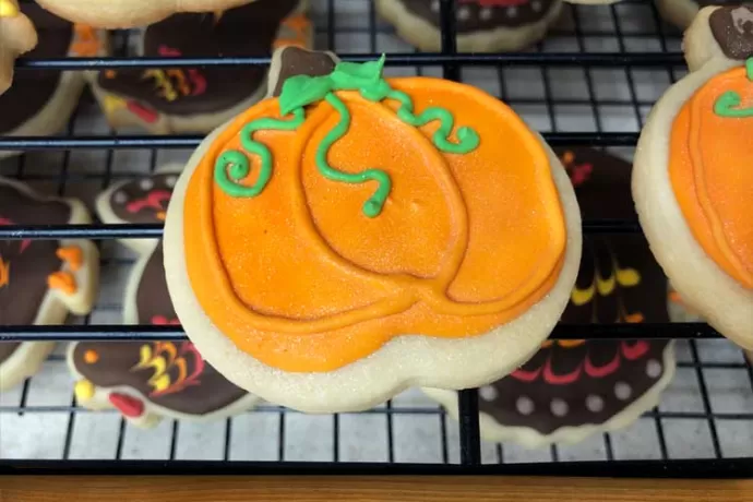 Pumpkin Thanksgiving Cookie