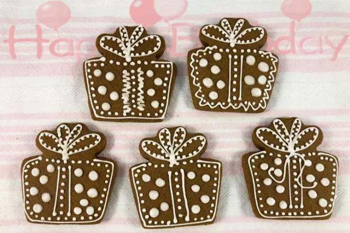 Gingerbread Birthday Cookies