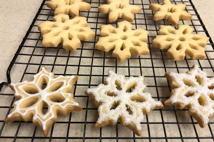 Shortbread Snowflakes