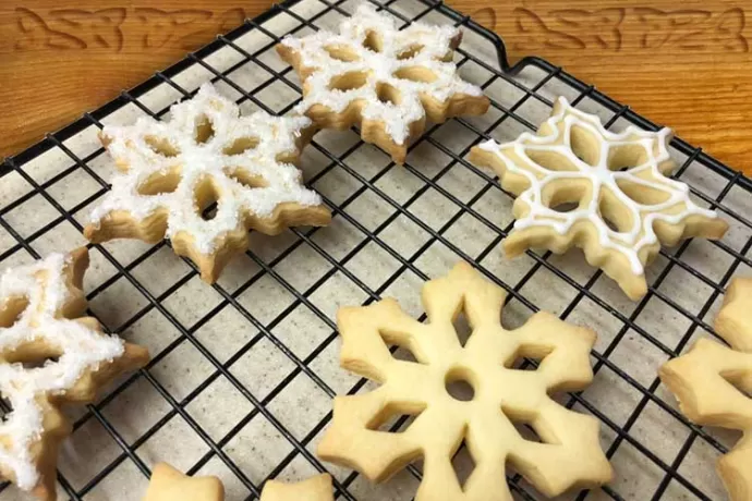 Shortbread Snowflakes