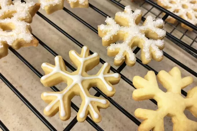 Shortbread Snowflakes