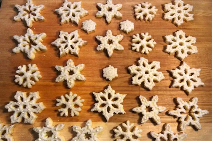 Shortbread Snowflakes