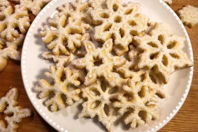 Shortbread Snowflakes