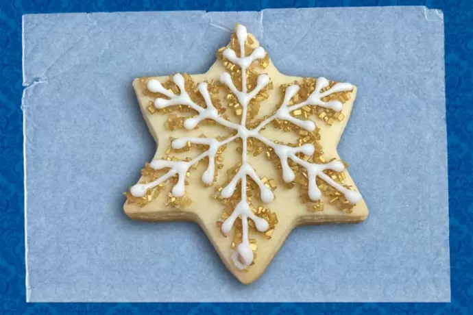 Simple Snowflake Cookies