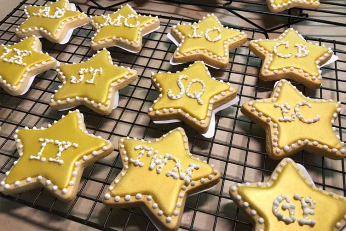 Gold Star Cookies