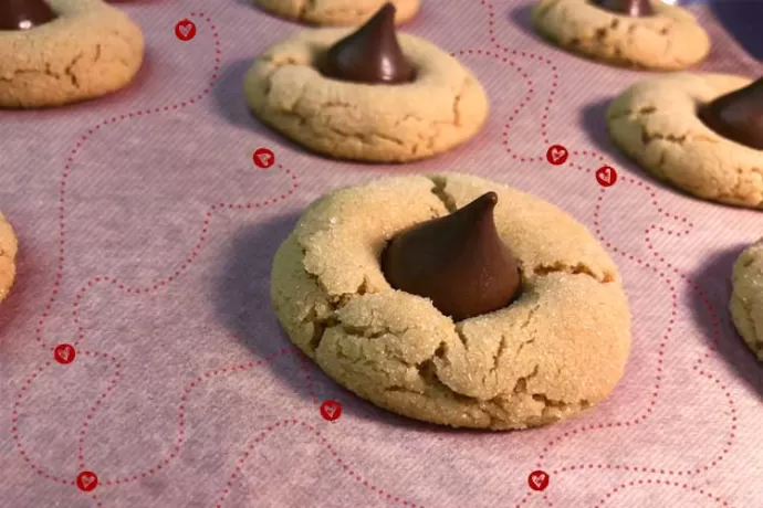 Peanut Blossom Cookies