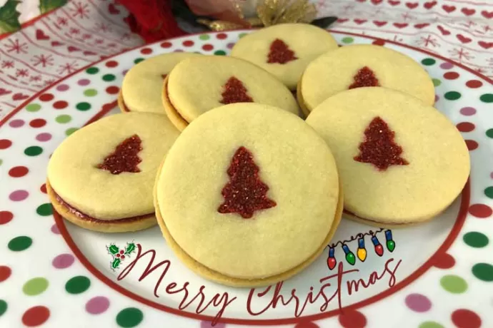 Raspberry-filled Sandwich Cookies