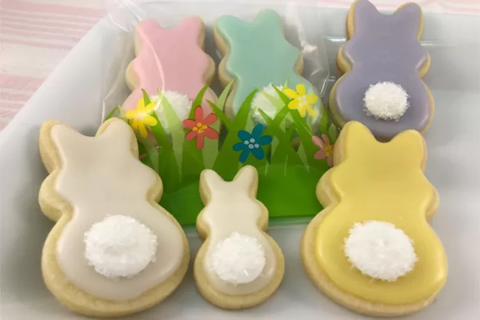 cotton tail easter cookies