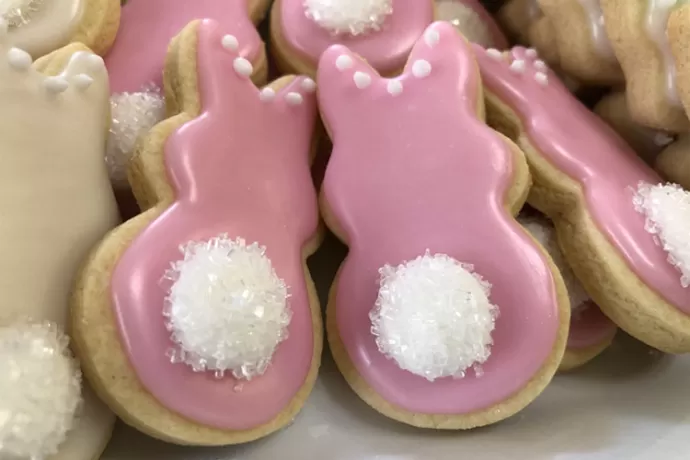 cotton tail easter cookies